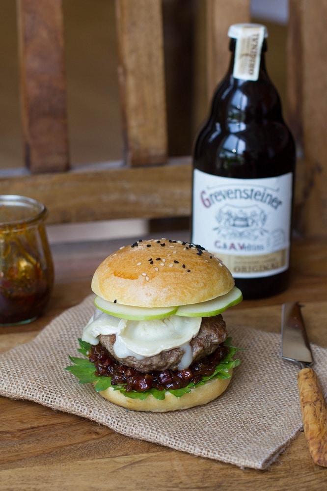 Bacon Jam Burger Grevensteiner Flasche