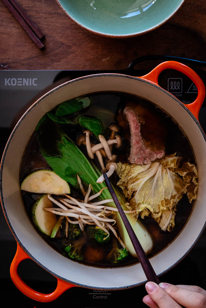 Hot Pot gefüllt